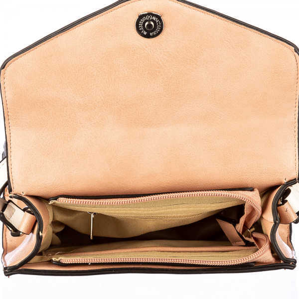 Γυναικεία τσάντα Sumer Ροζ  οικολογικό δέρμα, 6 - Kalapod.gr